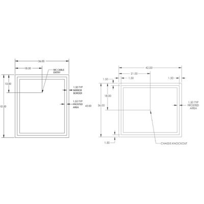 Integrity Lighted Mirror by Electric Mirror at