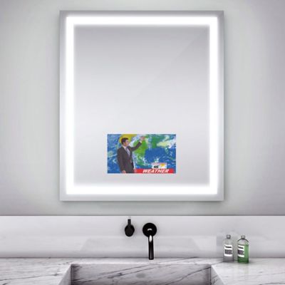Integrity Lighted Mirror with Television by Electric Mirror at