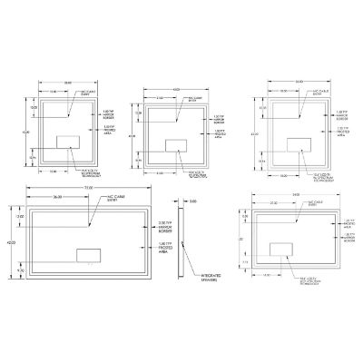 Integrity Lighted Mirror with Television by Electric Mirror at