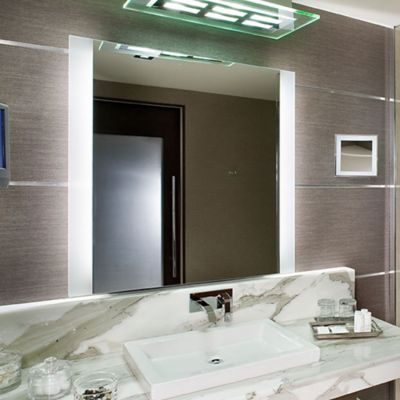 Shown in Mirror finish, lit, in use