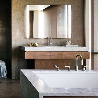 Shown in Mirror finish, lit, in use
