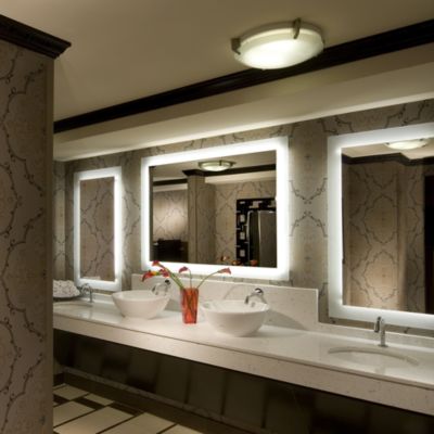 Silhouette LED Lighted Mirror