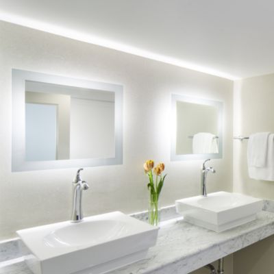 Silhouette LED Lighted Mirror