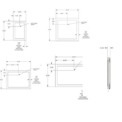 Silhouette LED Lighted Mirror with Keen Technology by Electric Mirror