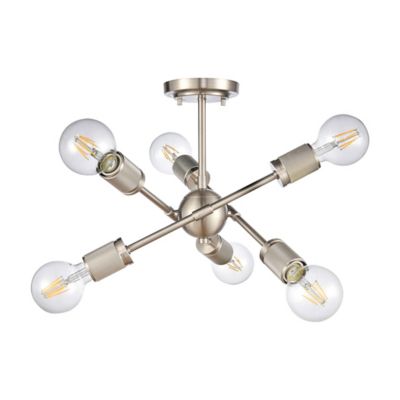Marcella Sputnik SemiFlush Mount Ceiling Light by Huxe at