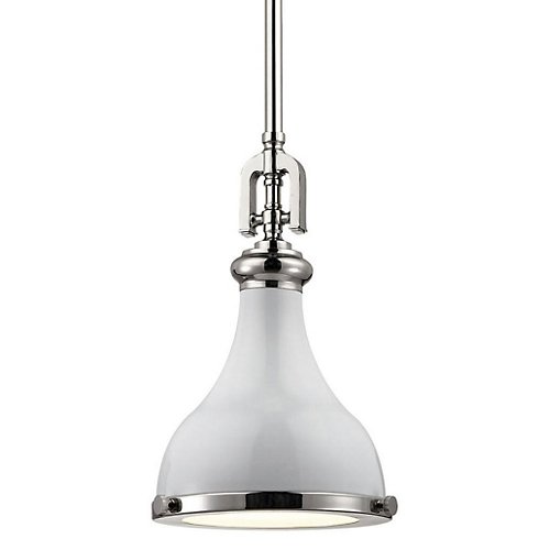 Rutherford Small Pendant (Nickel/White) - OPEN BOX RETURN