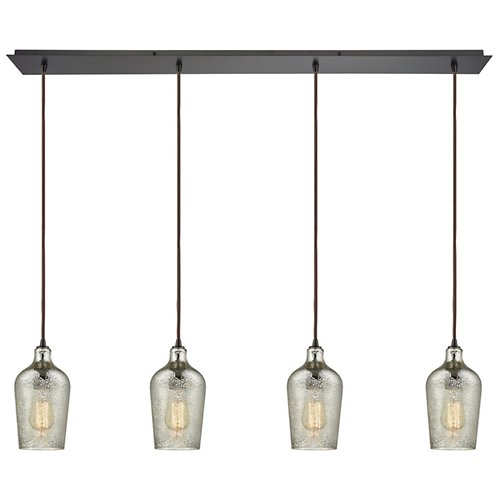 Hammered Glass Linear Suspension