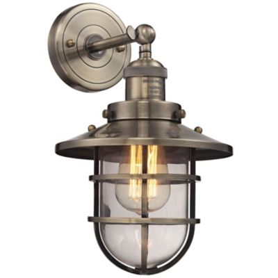 Seaport Wall Sconce (Antique Brass) - OPEN BOX