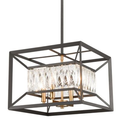 square chandelier modern