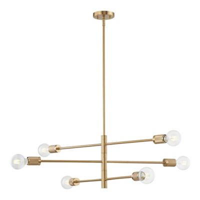 Linear Brass Chandelier Lighting Fixtures at Lumens