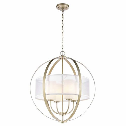 Diffusion Chandelier by ELK (Aged Silver) - OPEN BOX RETURN