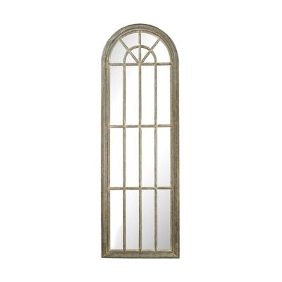 Arched Windowpane Wall Mirror