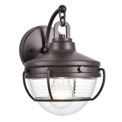 Eastport Outdoor Wall Sconce (Rubbed Bronze|Small)-OPEN BOX