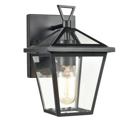 Main Street Single Outdoor Wall Sconce (Black) - OPEN BOX