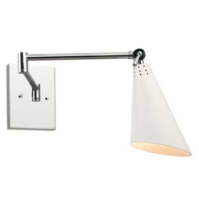 Luca Wall Sconce (Polished Chrome with White) - OPEN BOX