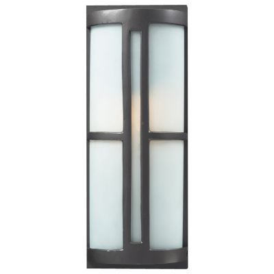 Trevot Outdoor Wall Sconce (Graphite w/ Glass/S) - OPEN BOX
