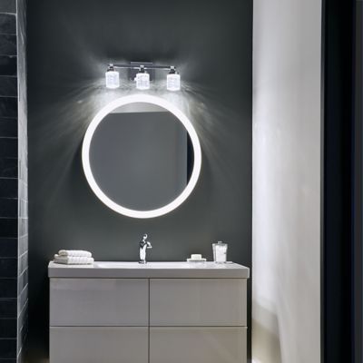 Ryame Round Led Lighted Mirror By Elan Lighting At Lumens.com