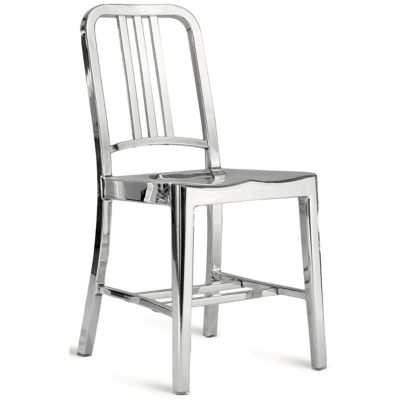 Aluminum outlet navy chair