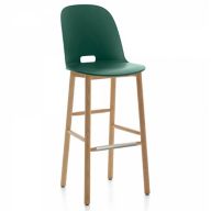 Modern Green Counter & Bar Stools