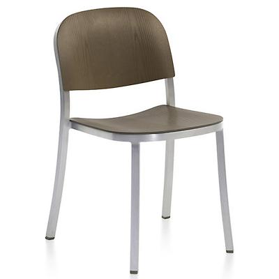 1 Inch Stacking Chair, Wood Seat and Back
