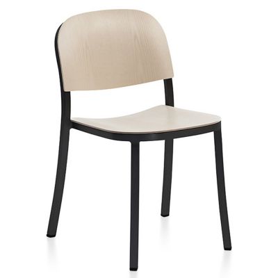 1 Inch Stacking Chair, Wood Seat and Back