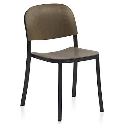 1 Inch Stacking Chair, Wood Seat and Back