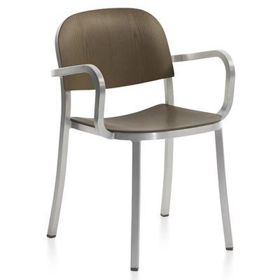 1 Inch Armchair, Wood Seat and Back