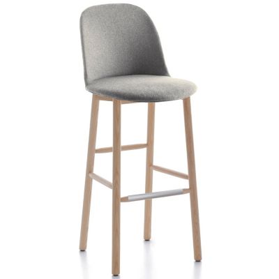 Alfi Stool, High Back With Alfi Soft Slip Cover