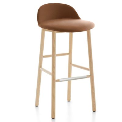 Alfi Stool, Low Back With Alfi Soft Slip Cover