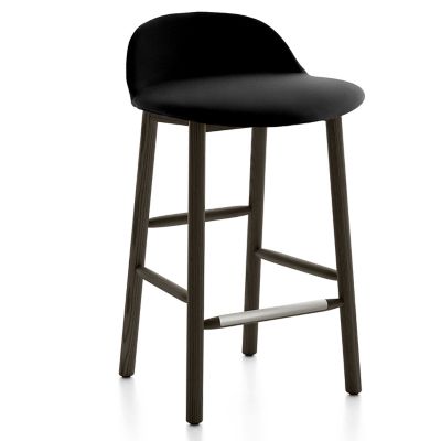 Alfi Stool, Low Back With Alfi Soft Slip Cover