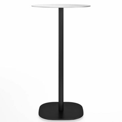 2 Inch Flat Base Bar Table, Round Top