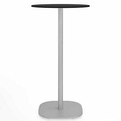 2 Inch Flat Base Bar Table, Round Top