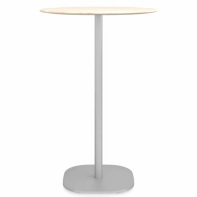 2 Inch Flat Base Bar Table, Round Top