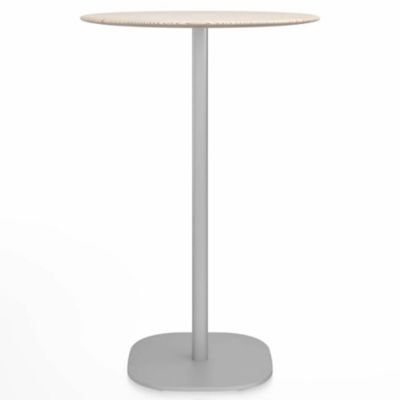 2 Inch Flat Base Bar Table, Round Top