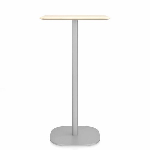 2 Inch Flat Base Bar Table, Square Top