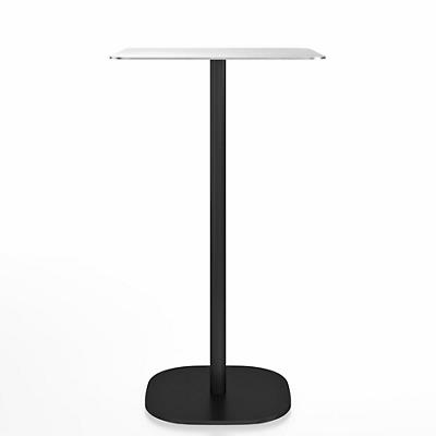 2 Inch Flat Base Bar Table, Square Top
