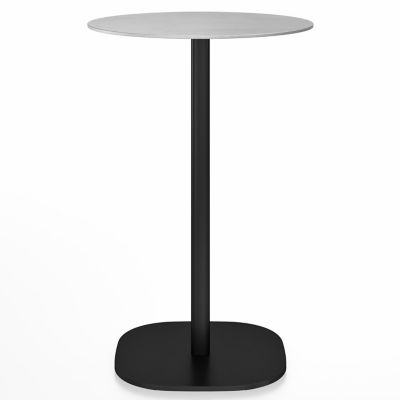2 Inch Flat Base Bar/Counter Table, Round Top