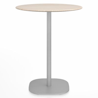 2 Inch Flat Base Bar/Counter Table, Round Top