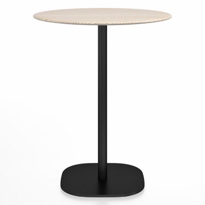 2 Inch Flat Base Bar/Counter Table, Round Top