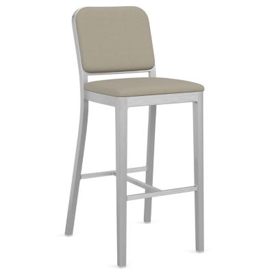 Navy Officer Upholstered Bar/Counter Stool