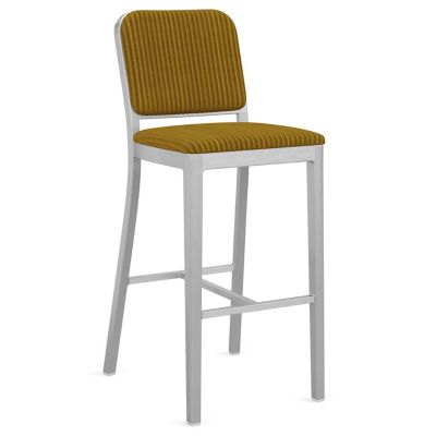 Navy Officer Upholstered Bar/Counter Stool