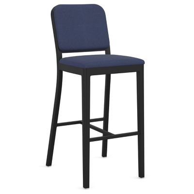 Navy Officer Upholstered Bar/Counter Stool