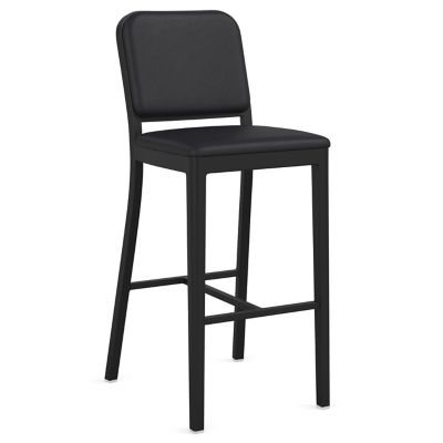 Navy Officer Upholstered Bar/Counter Stool