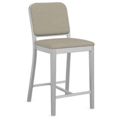 Navy Officer Upholstered Bar/Counter Stool