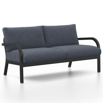 Navy Outdoor 2 Seater Sofa