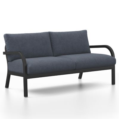 Navy Outdoor Lounge 2-Seat Sofa