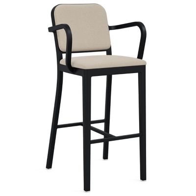 Navy Officer Outdoor Bar / Counter Stool with Arms