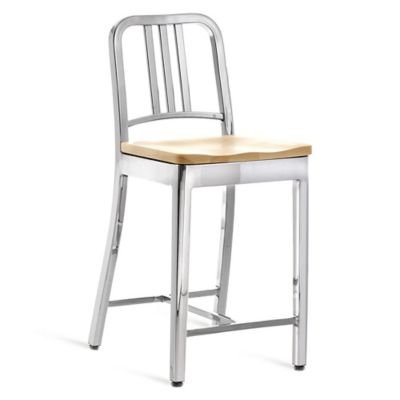 Navy Outdoor Bar / Counter Stool