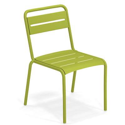 Star Outdoor Stacking Side Chair Set of 4