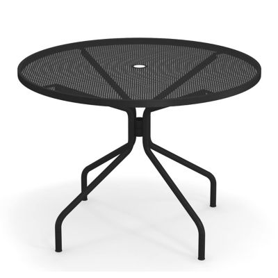 Cambi Outdoor Round Bistro Table with Umbrella Hole